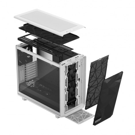 Fractal Design | Meshify 2 Clear Tempered Glass | White | Power supply included | ATX - 16